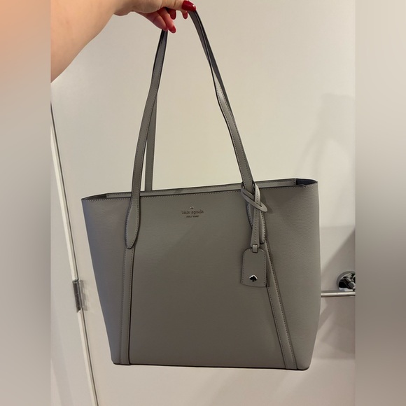 kate spade Handbags - Kate Spade Elegant Gray Tote